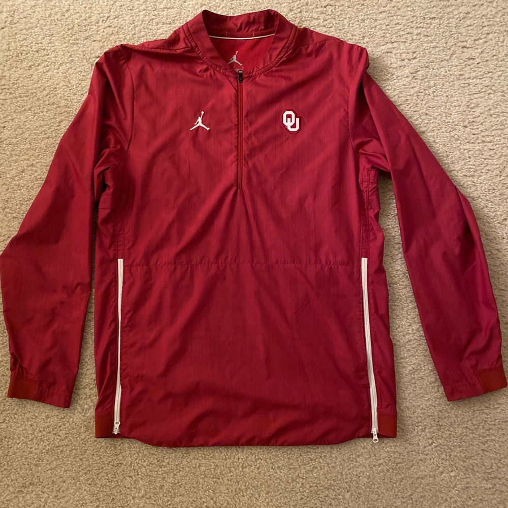 Jordan Univeristy of Oklahoma 1/4 Zip Pullover - M